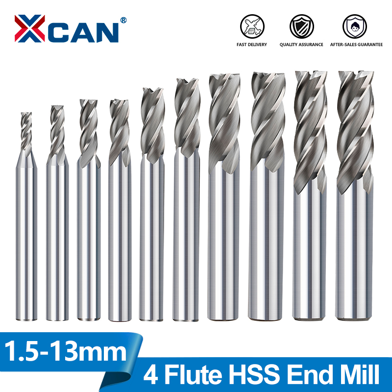 Diy Cnc Router Electronics - XCAN HSS Milling Cutter 4 Flute