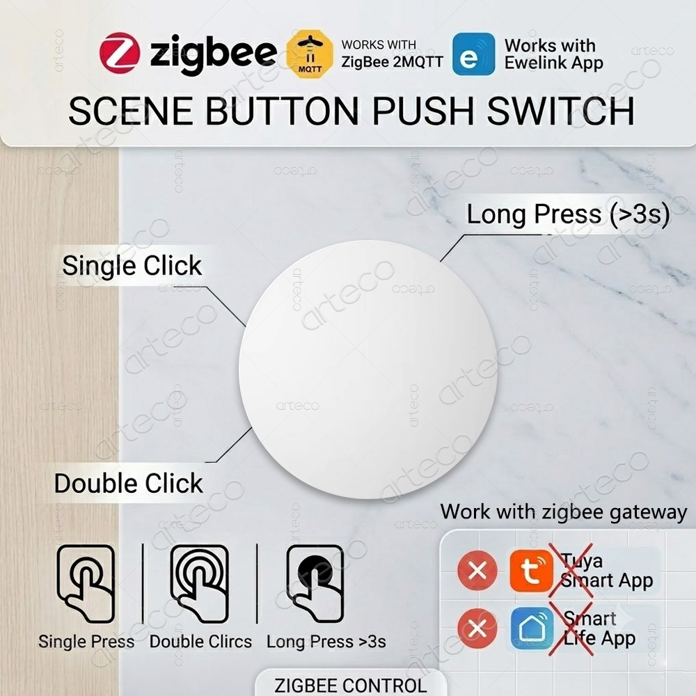 Diy Electronics Button - Zigbee Button Scene Switch Wireless Remote