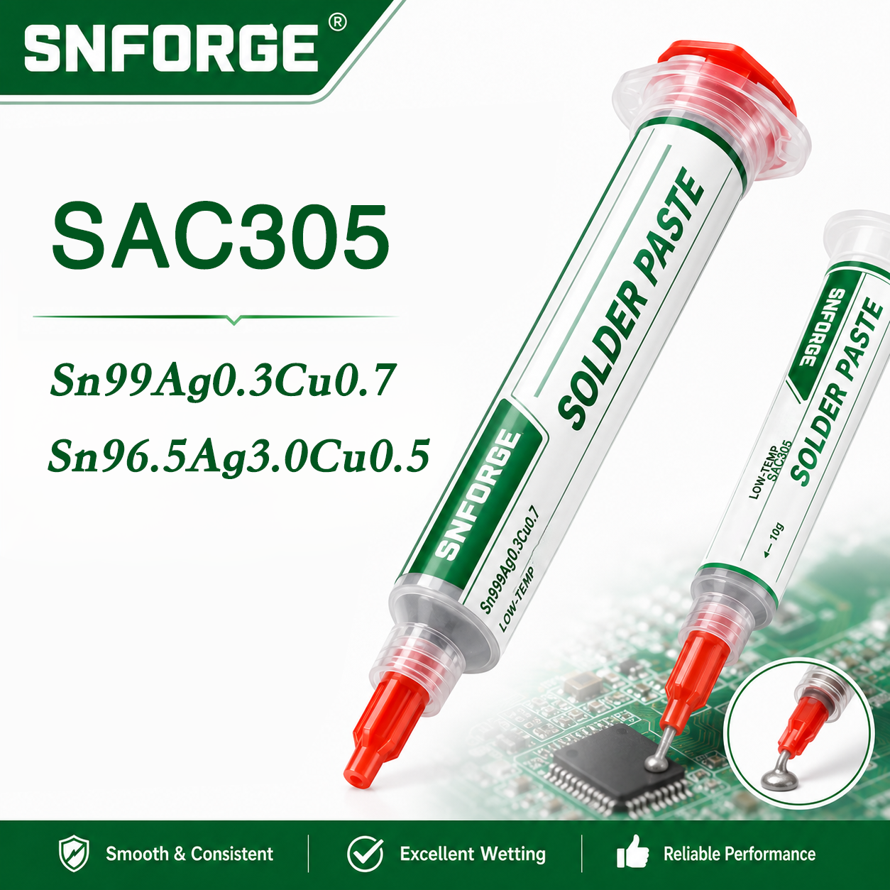 Diy Electronics Workbench - SAC305 Solder Paste Welding Tin Sn99Ag0.3Cu0.7