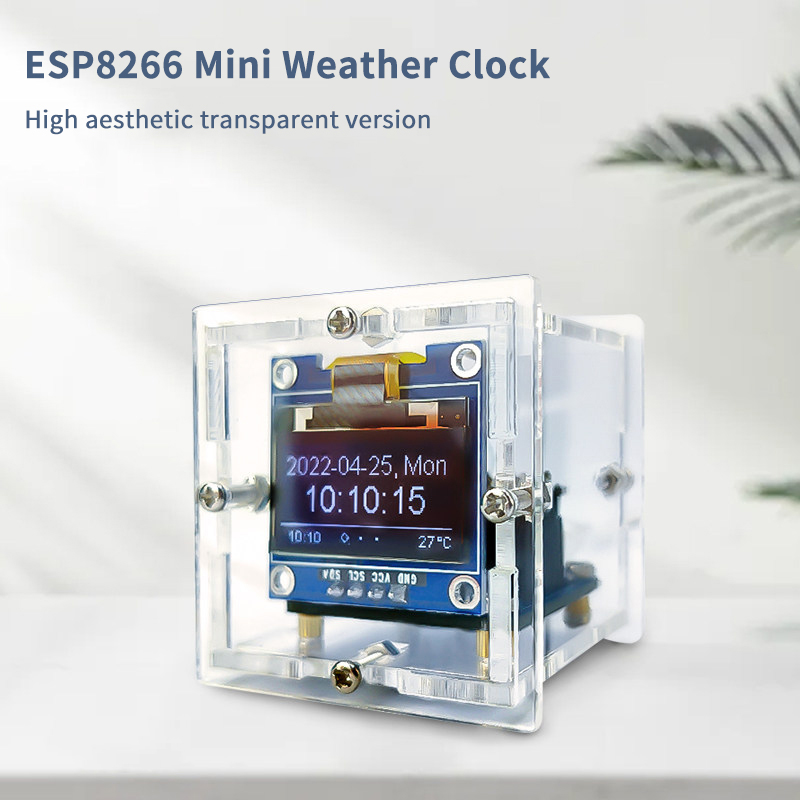 ESP8266 Mini Weather Clock Kit - Learn Diy Electronics recensione e prezzo
