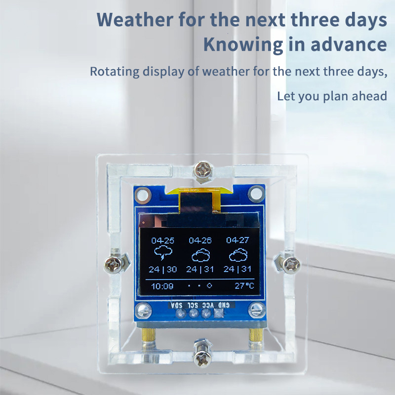 ESP8266 Mini Weather Clock Kit - Learn Diy Electronics recensione e prezzo