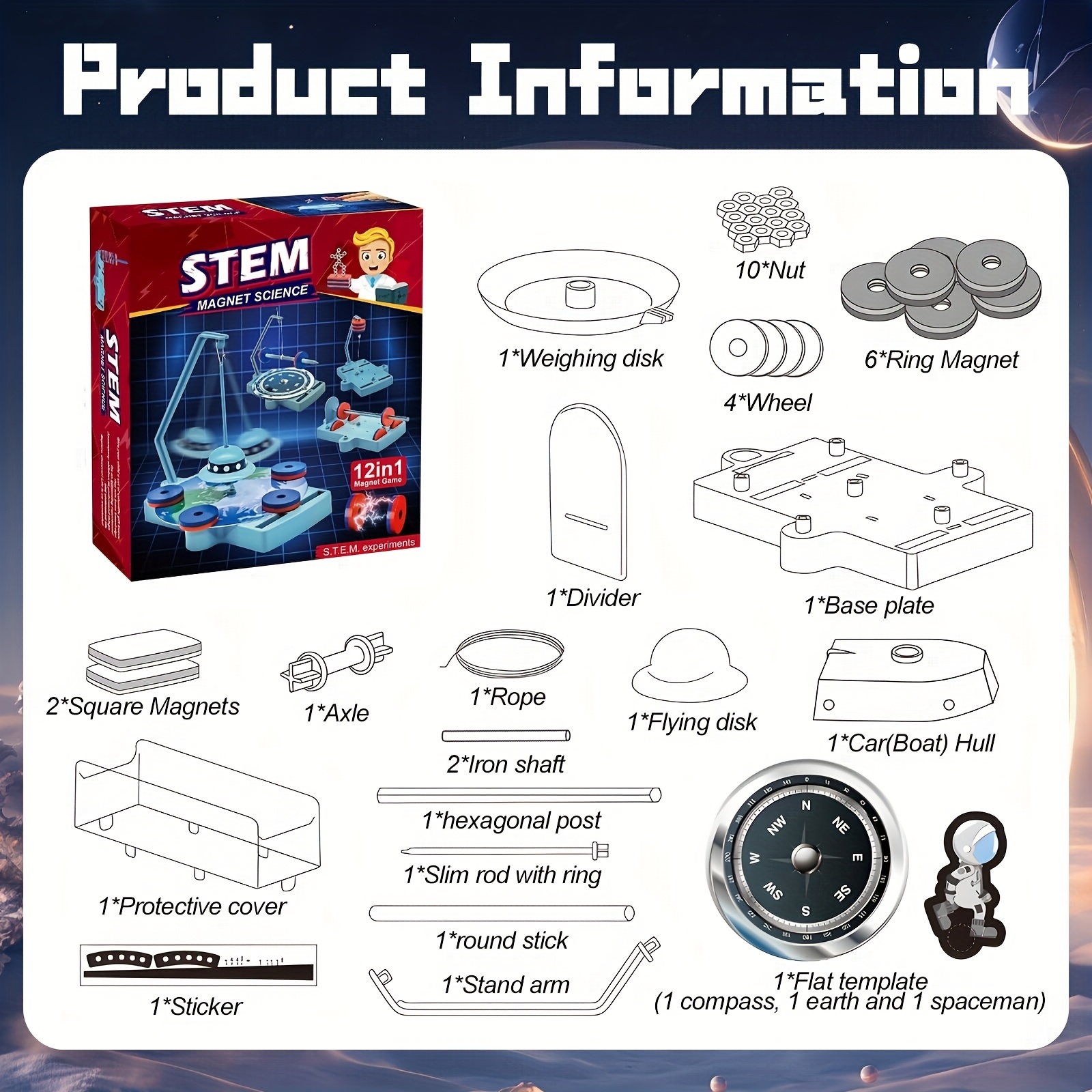 STEM Physics Kit – 12-in-1 Ant - Diy Electronics For Kids recensione e prezzo