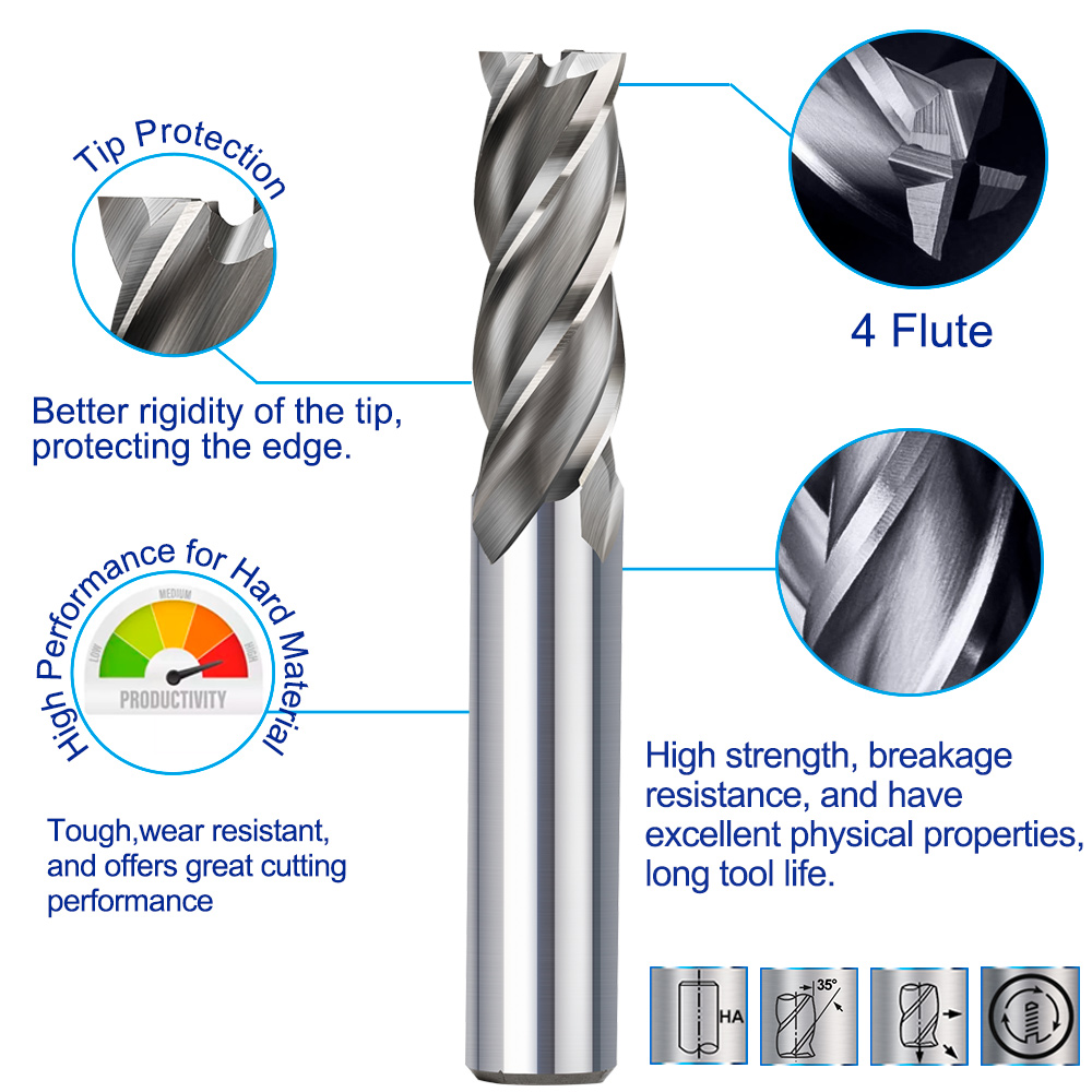 XCAN HSS Milling Cutter 4 Flut - Diy Cnc Router Electronics recensione e prezzo
