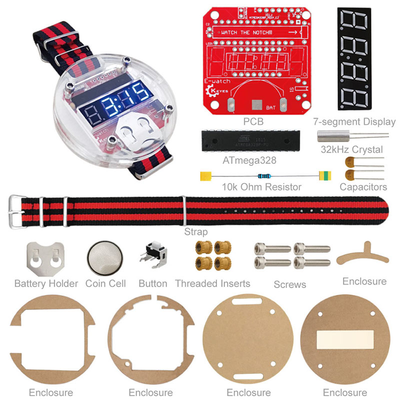 Single Chip LED Kit Clock DIY  - Diy In Electronics recensione e prezzo