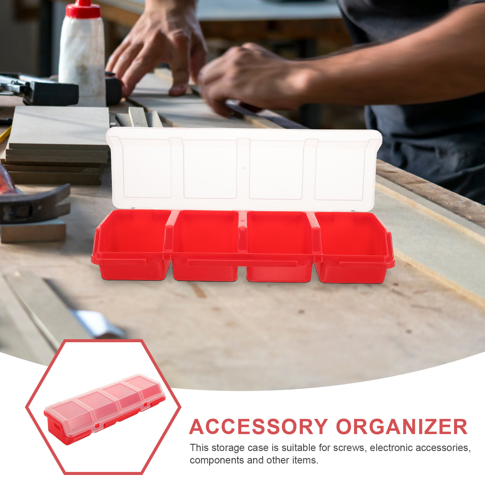 Plastic Tool Box with Dividers - Diy Electronics Workshop recensione e prezzo
