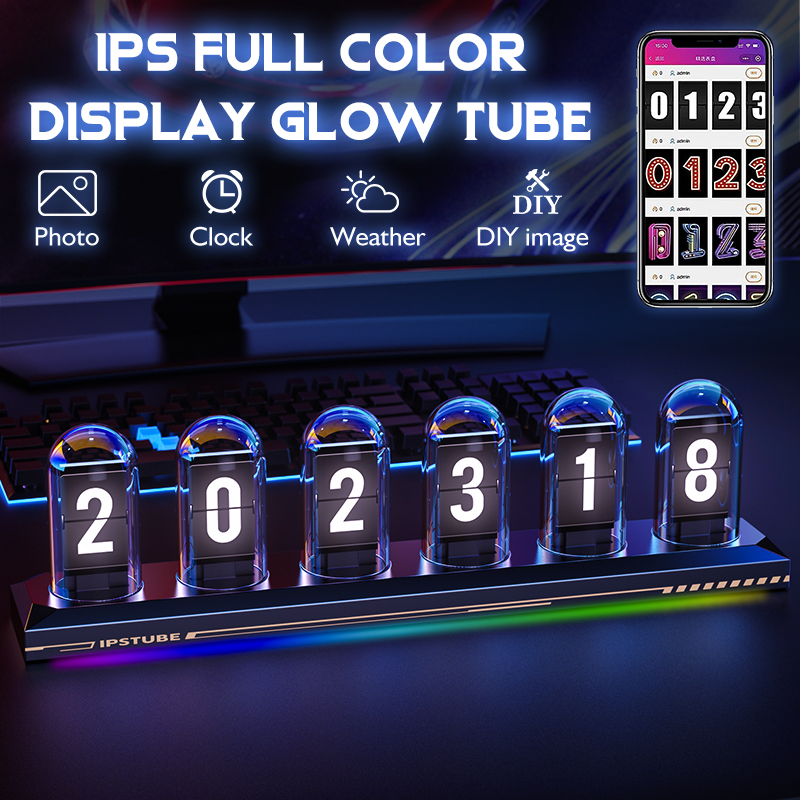RGB Glow Tube Clock DIY IPS Co - Diy Analog Electronics recensione e prezzo