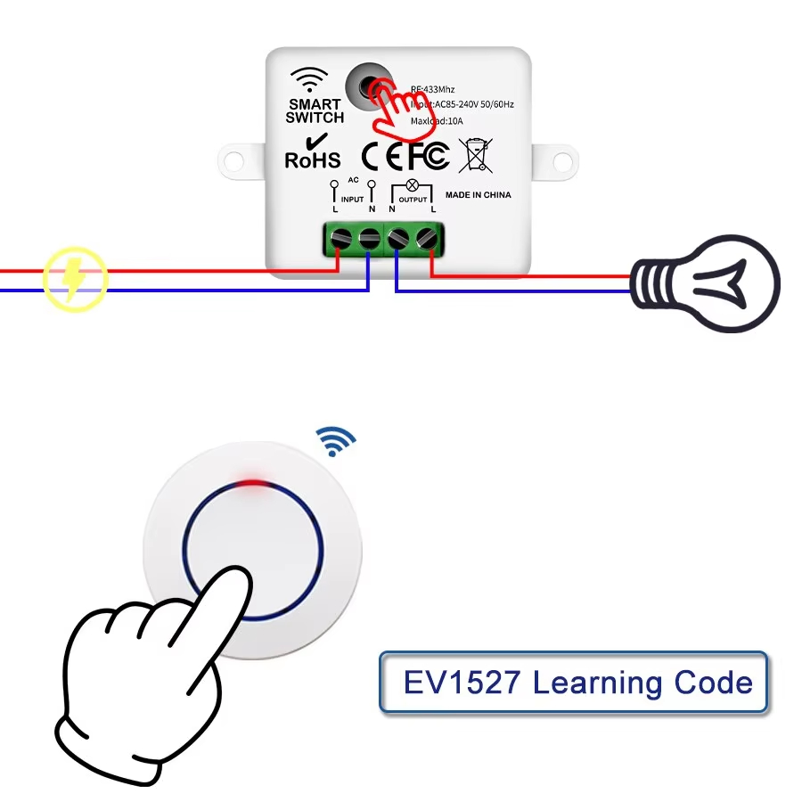 RF 433MHz Wireless Remote Cont - Diy Electronics Button recensione e prezzo