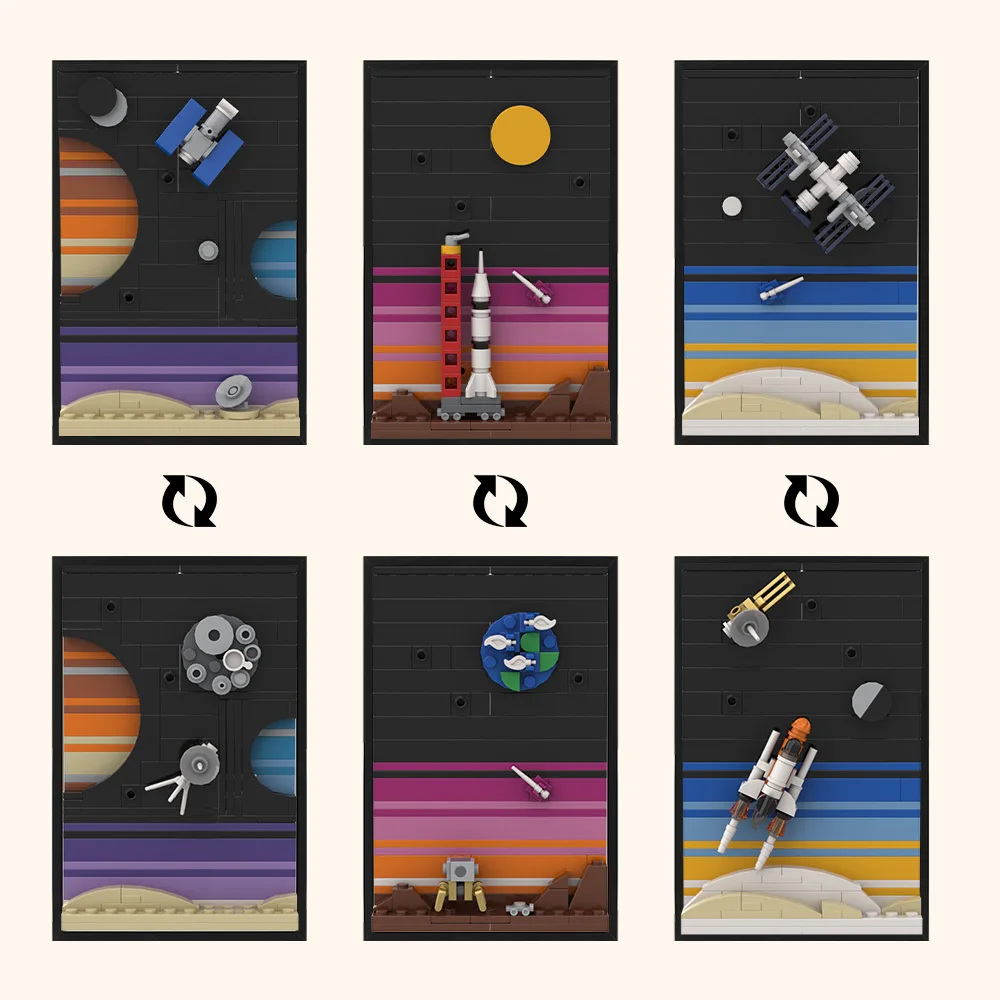 MOC Space Story Postcard Model - Diy Electronics Art recensione e prezzo