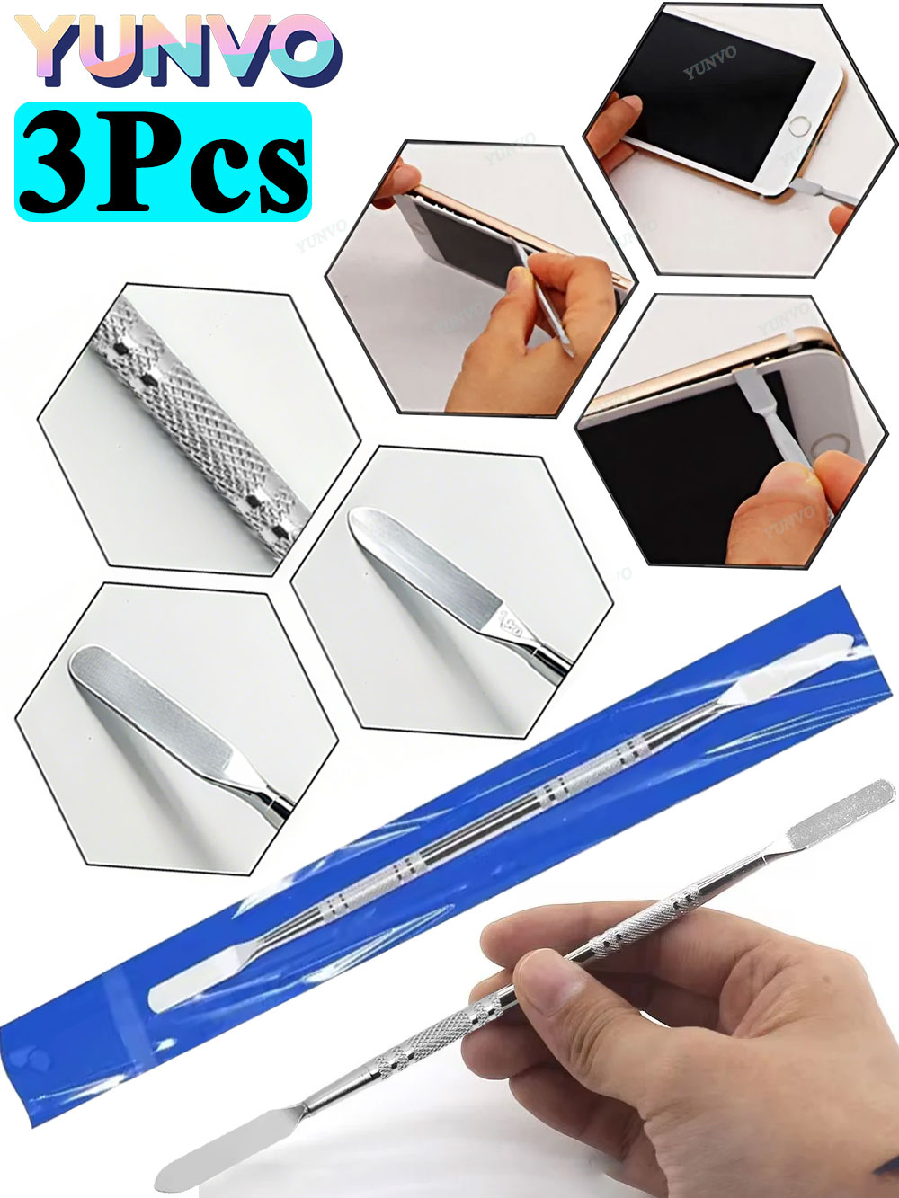 3Pcs Metal Spudger Crowbar Sta - Diy Electronics Tools recensione e prezzo