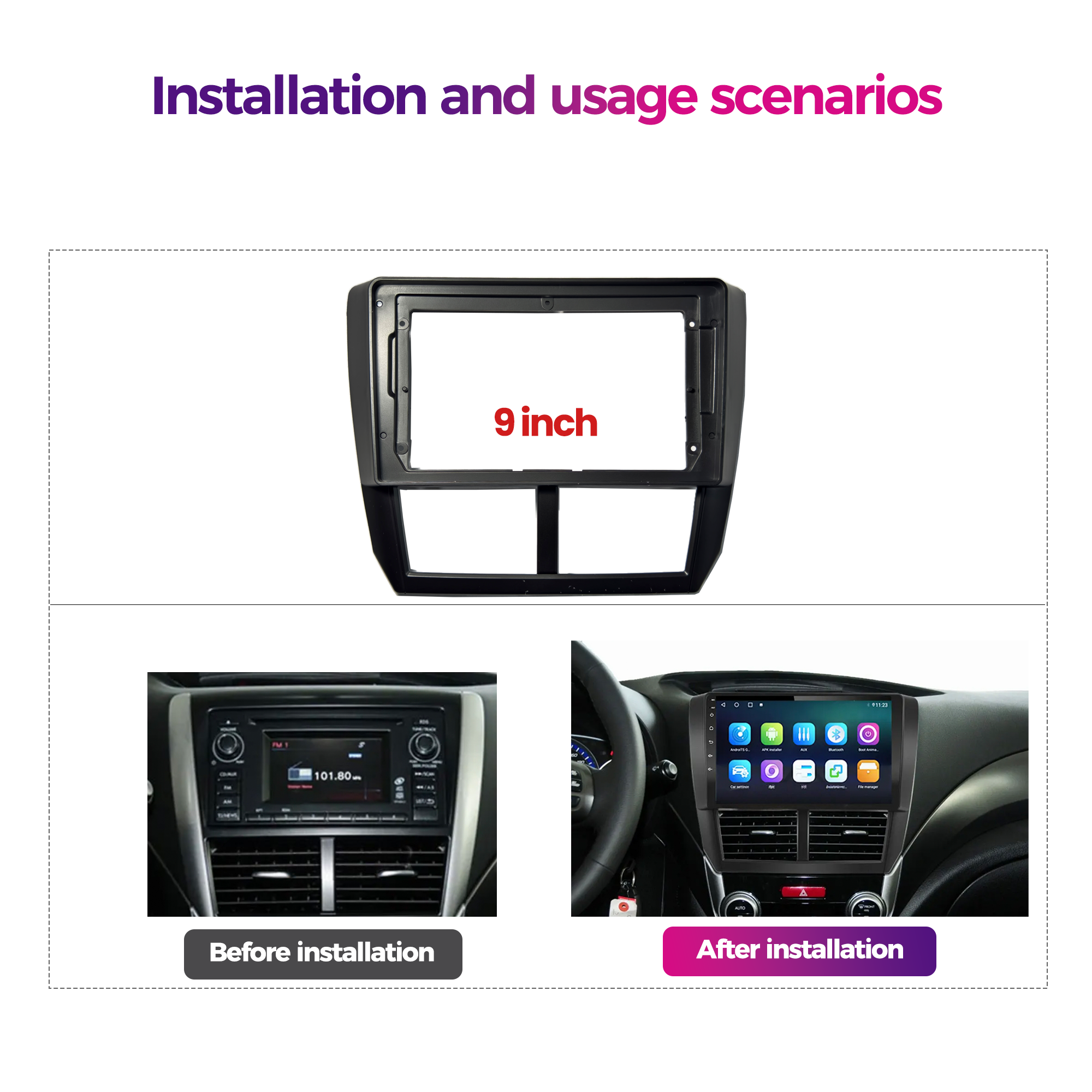 Car Android Radio Frame For Su - Diy Electronics Radio recensione e prezzo