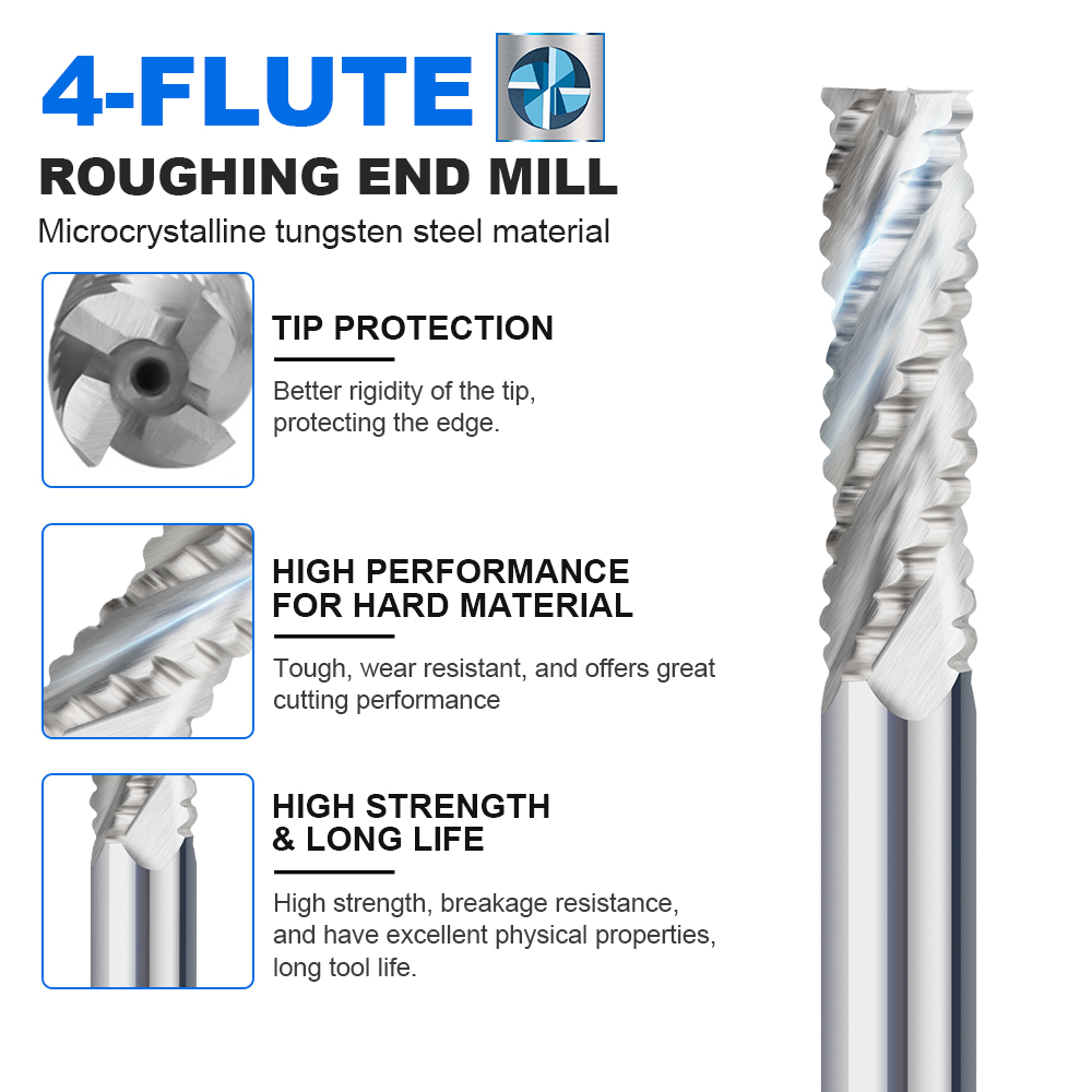XCAN Roughing End Mill HSS Mil - Diy Cnc Router Electronics recensione e prezzo