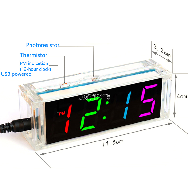 Digital Tube DIY Clock Kit Tem - Diy Electronics Tools recensione e prezzo