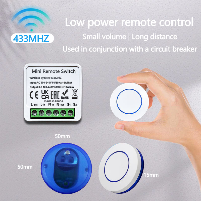 433HMz Wireless Light Switch 1 - Diy Electronics Button recensione e prezzo