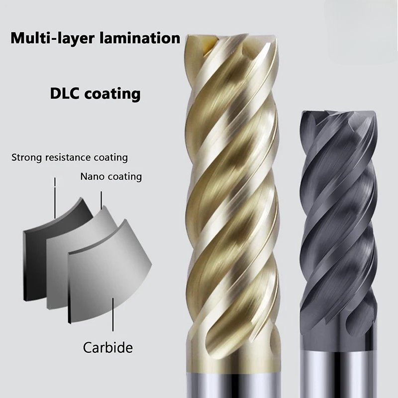 CNC Carbide End Mill HRC65 HRC - Diy Cnc Router Electronics recensione e prezzo