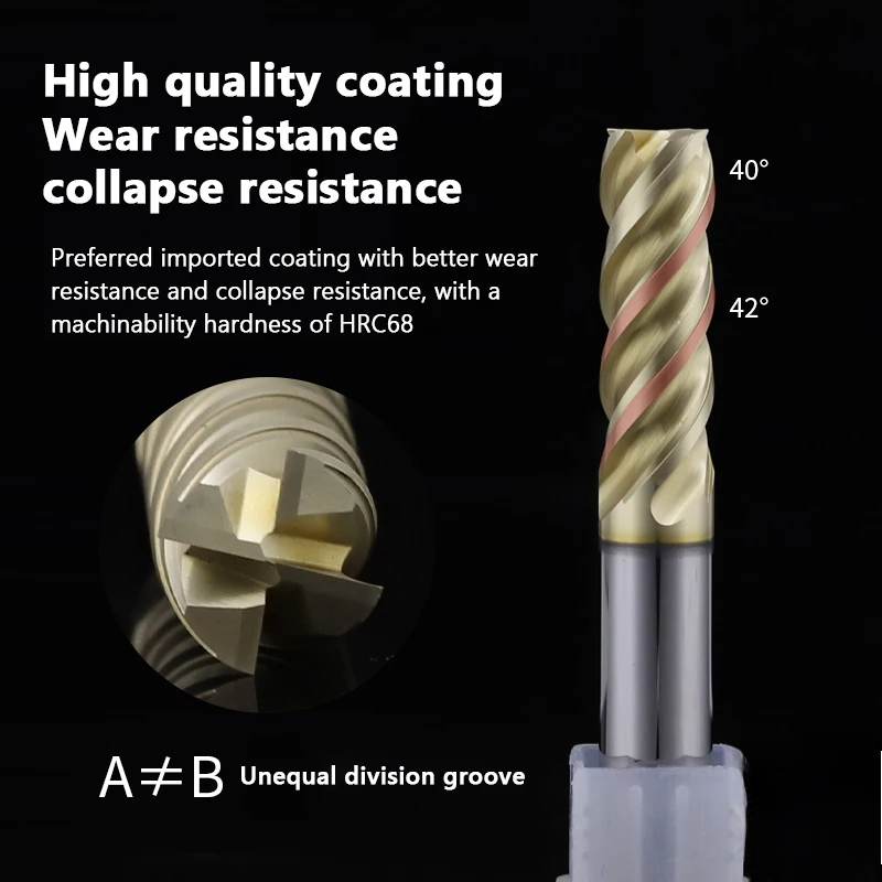 CNC Carbide End Mill HRC65 HRC - Diy Cnc Router Electronics recensione e prezzo