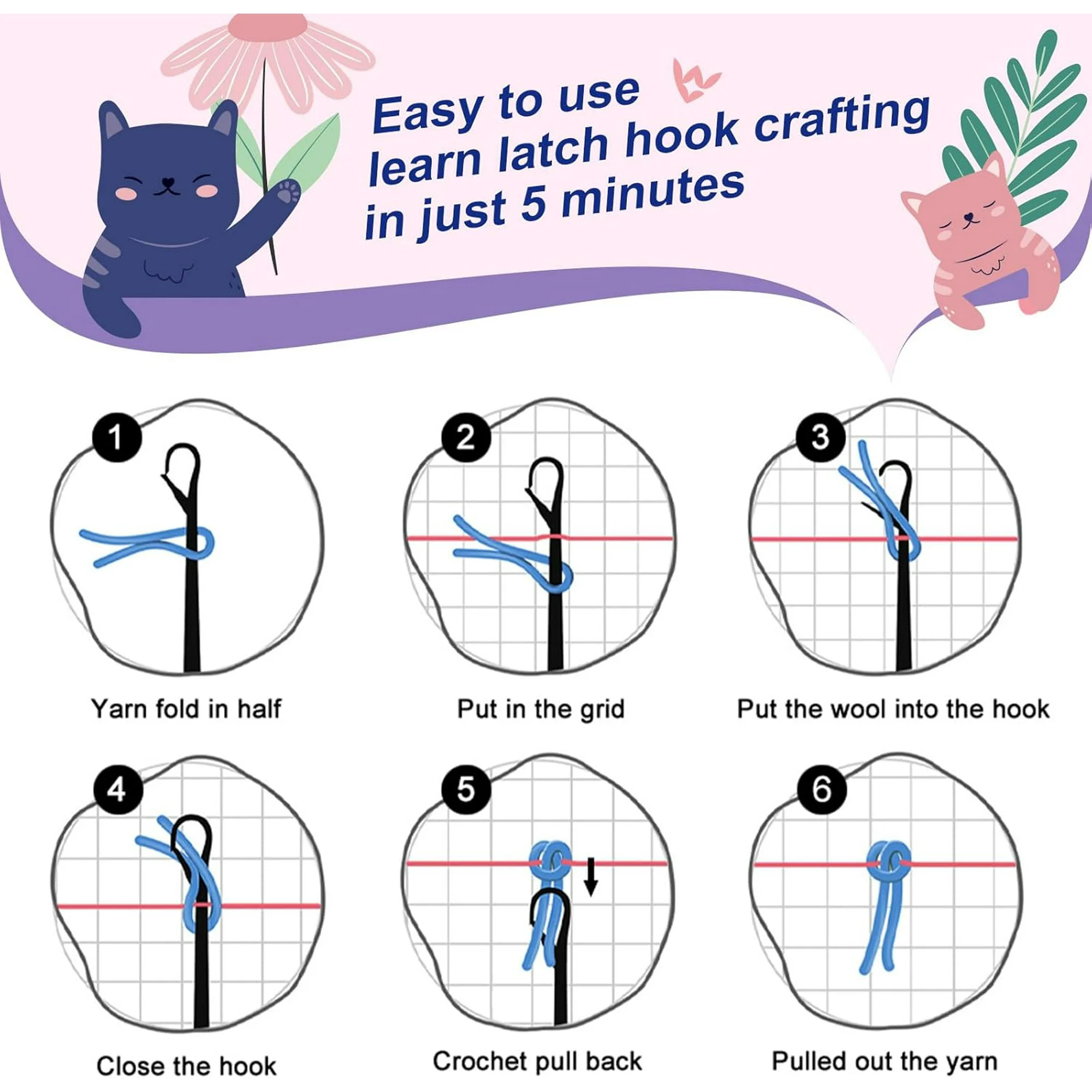 Animals Latch Hook Kits pillow - Diy Electronics Art recensione e prezzo