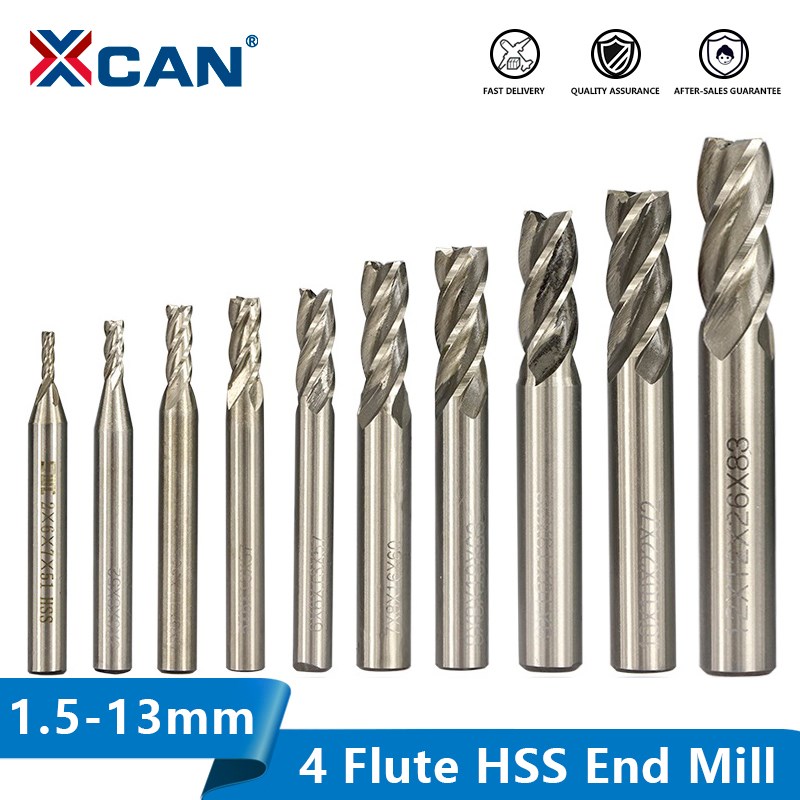 XCAN HSS Milling Cutter 4 Flut - Diy Cnc Router Electronics recensione e prezzo
