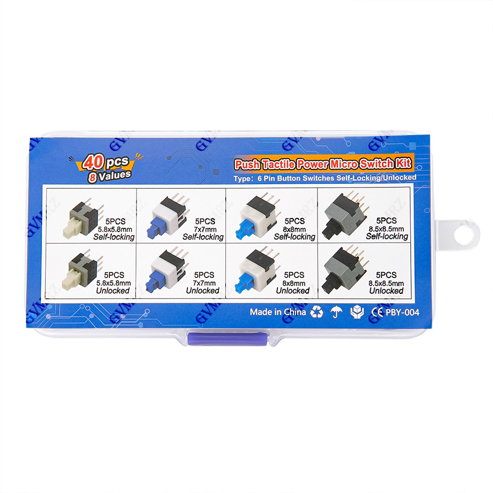 40PCS 8Values Push Tactile Mic - Learn Diy Electronics recensione e prezzo