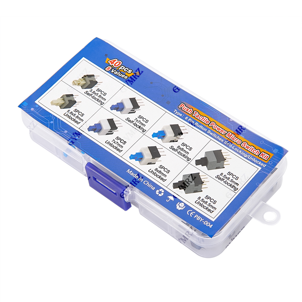 40PCS 8Values Push Tactile Mic - Learn Diy Electronics recensione e prezzo