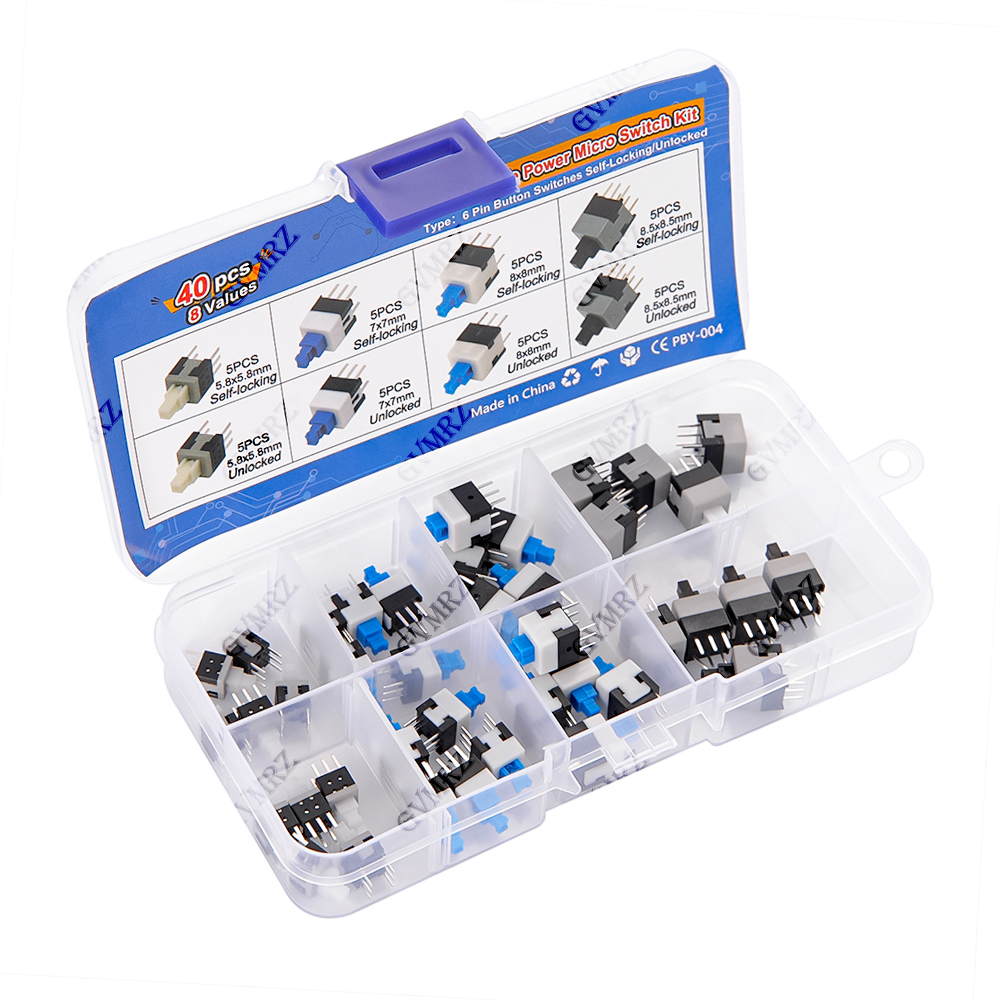 40PCS 8Values Push Tactile Mic - Learn Diy Electronics recensione e prezzo