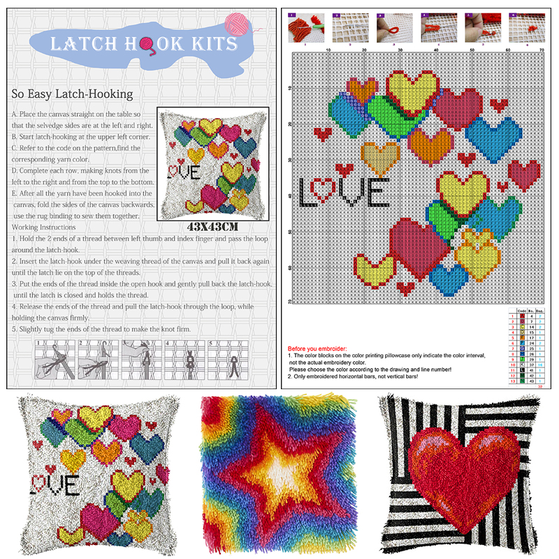 penguins Latch Hook Rug Kits w - Diy Electronics Art recensione e prezzo