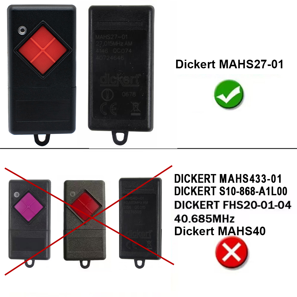 100% Compatible DICKERT 27 mhz - Diy Electronics Button recensione e prezzo