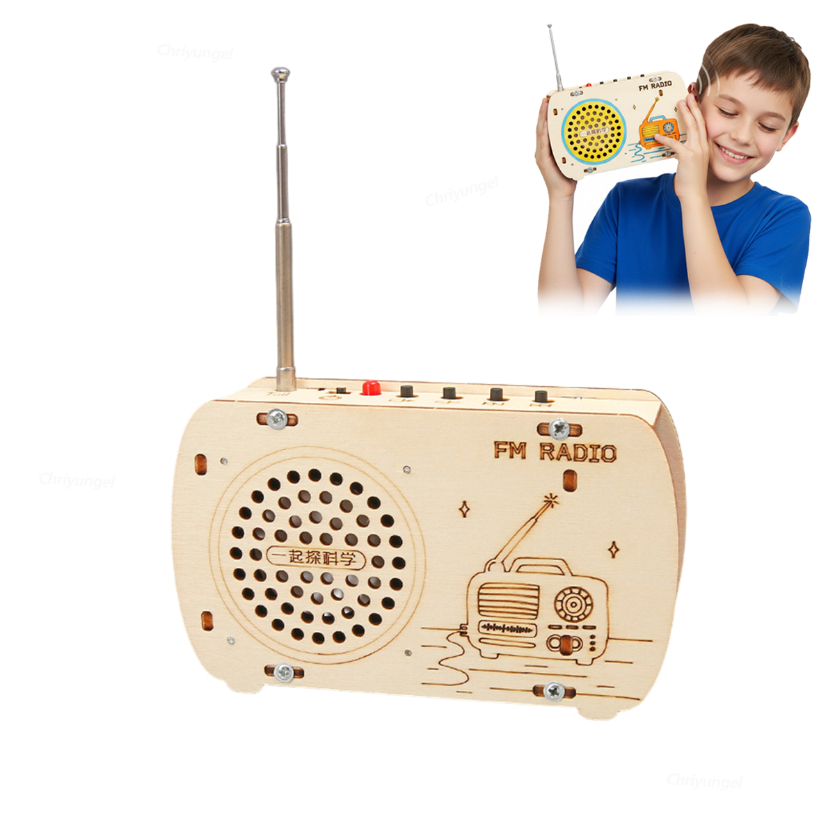 DIY Wooden Radio Kit Retro FM  - Diy Electronics Radio recensione e prezzo