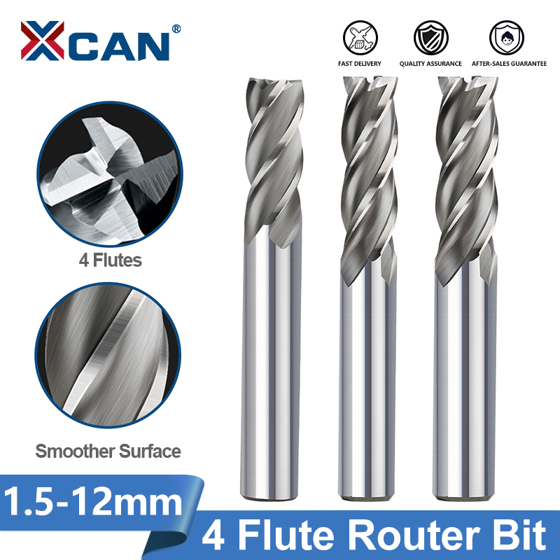 XCAN 4 Flute End Mills HSS M2  - Diy Cnc Router Electronics recensione e prezzo