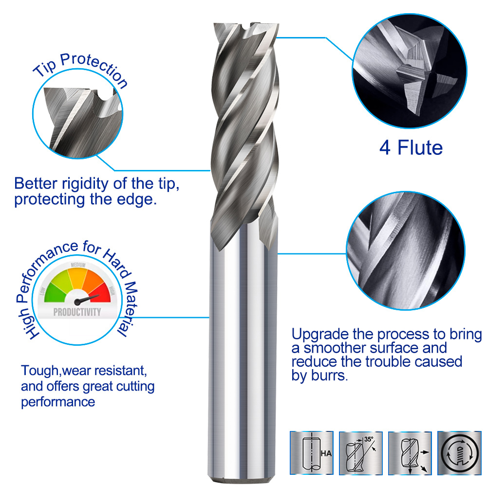 XCAN 4 Flute End Mills HSS M2  - Diy Cnc Router Electronics recensione e prezzo