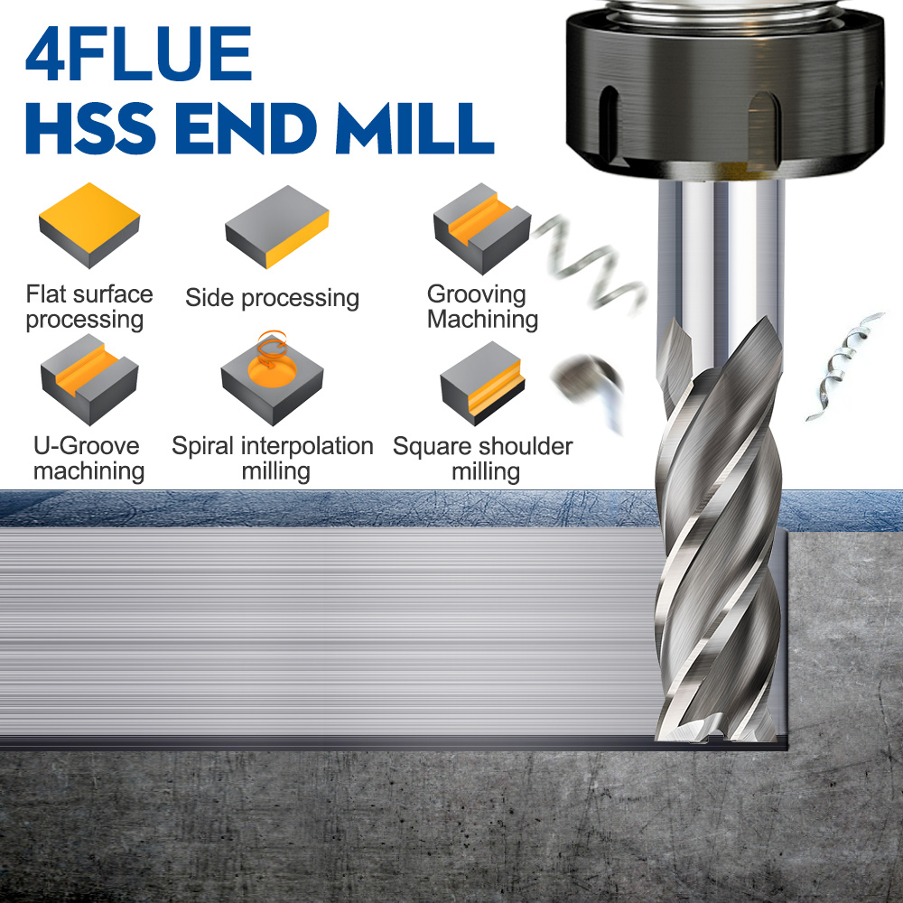 XCAN 4 Flute End Mills HSS M2  - Diy Cnc Router Electronics recensione e prezzo
