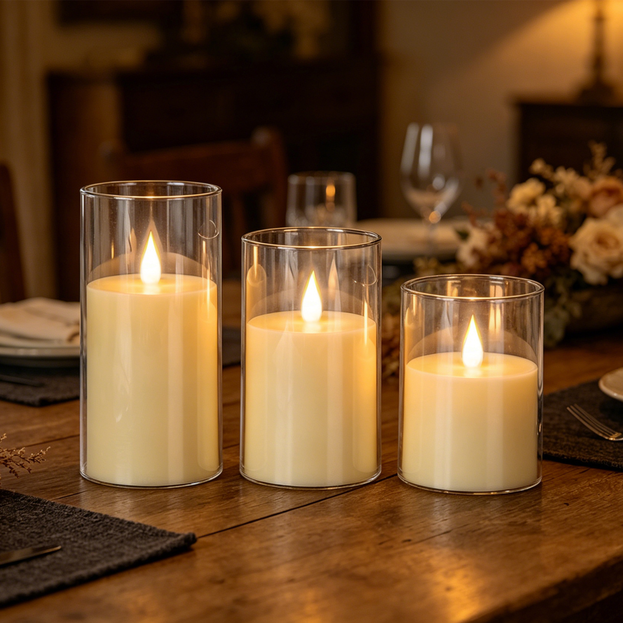 3-Piece LED Flame-Free Candle  - Diy Electronics Button recensione e prezzo