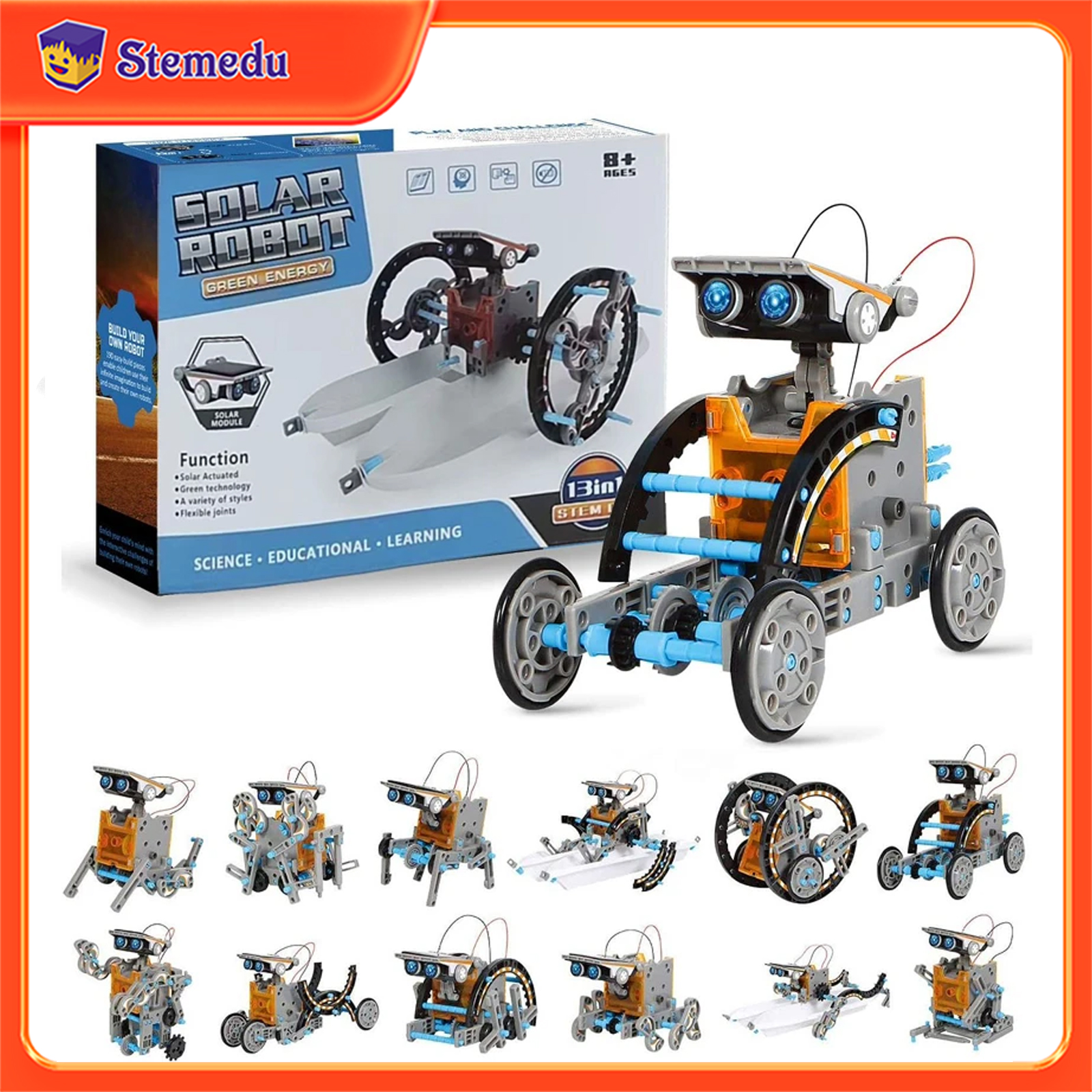 13 in 1 Solar Powered Robot Sc - Learn Diy Electronics recensione e prezzo